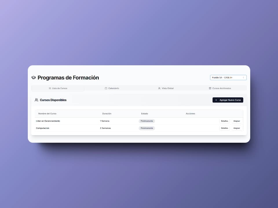 HR Web Application - Pueble SA - Image 10