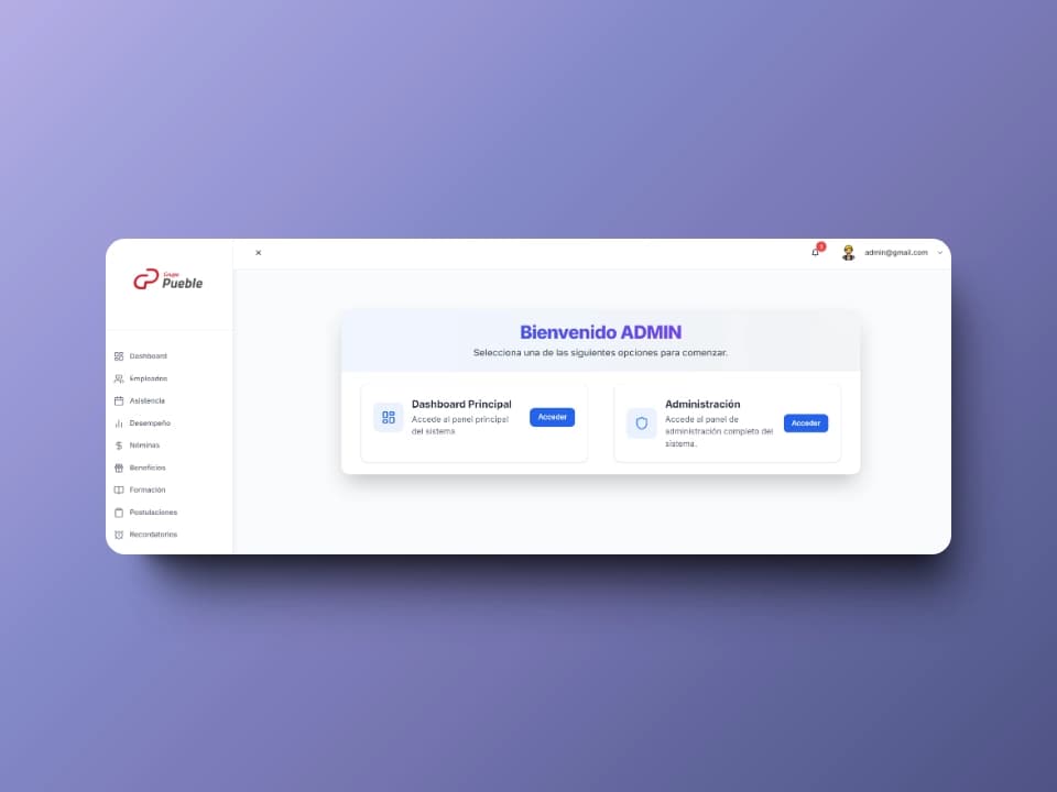 HR Web Application - Pueble SA - Image 2